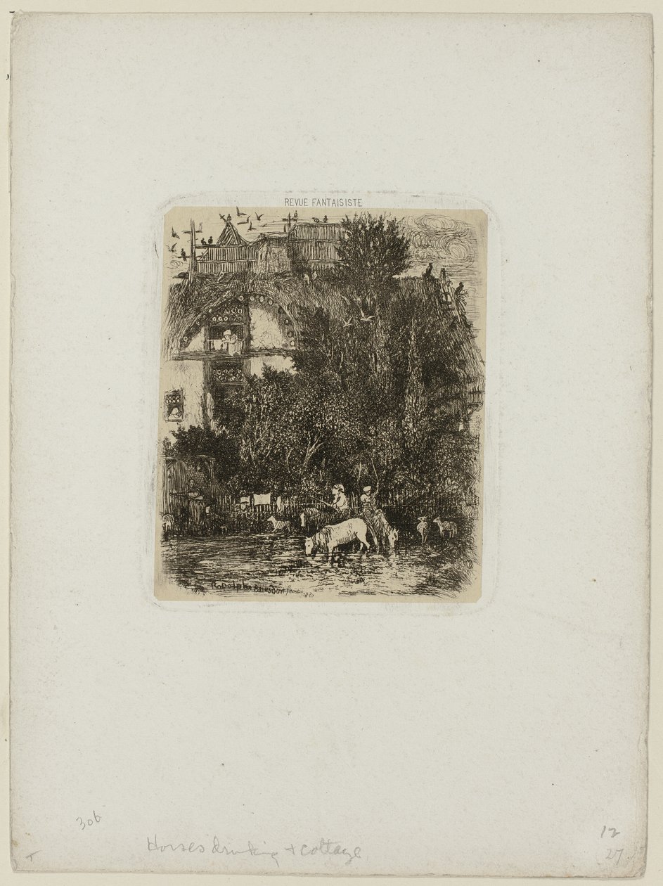 The House with the Curved Façade by Rodolphe Bresdin