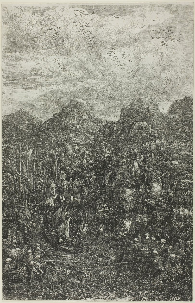The Miraculous Draught of Fishes by Rodolphe Bresdin