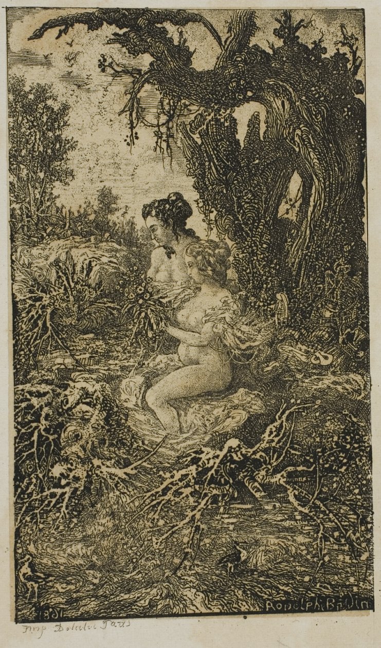 Two Women Bathing at Water