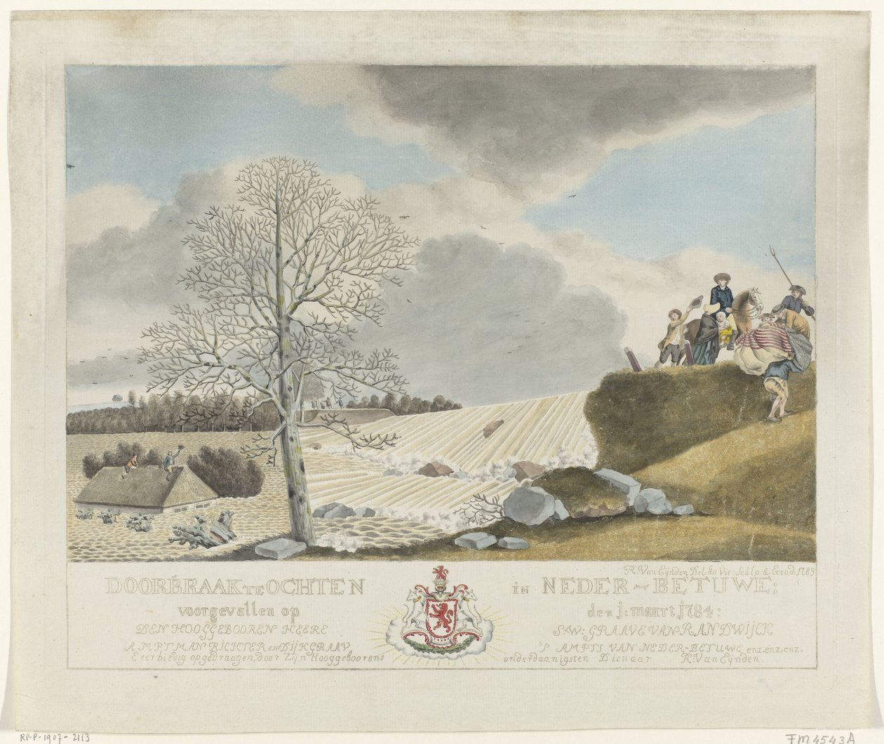 Breakthrough at Ochten, 1784 by Roeland van Eynden