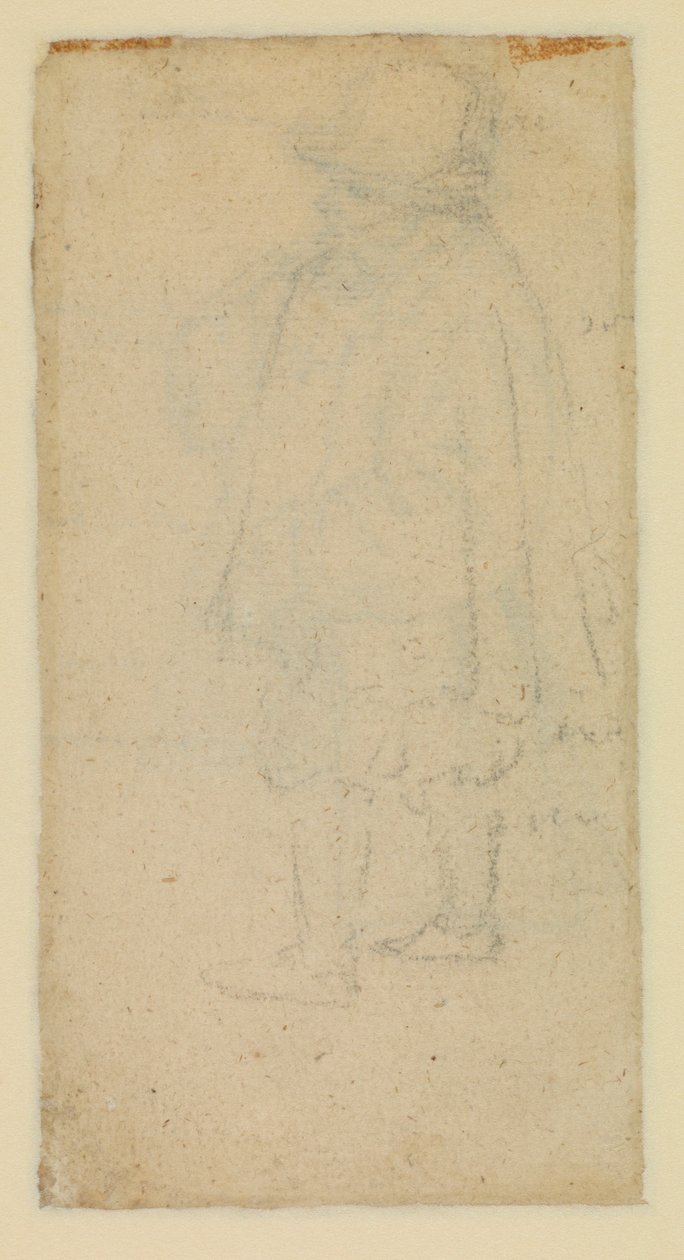 Man seen from the back (verso) by Roelandt Jacobsz and Bruegel Pieter the Elder Savery