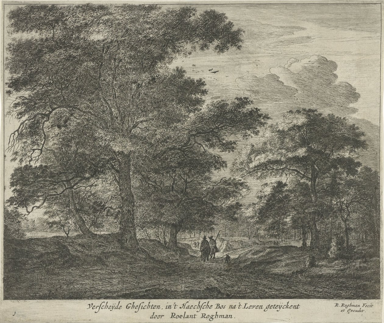 Forest Path in The Hague Forest by Roelant Roghman
