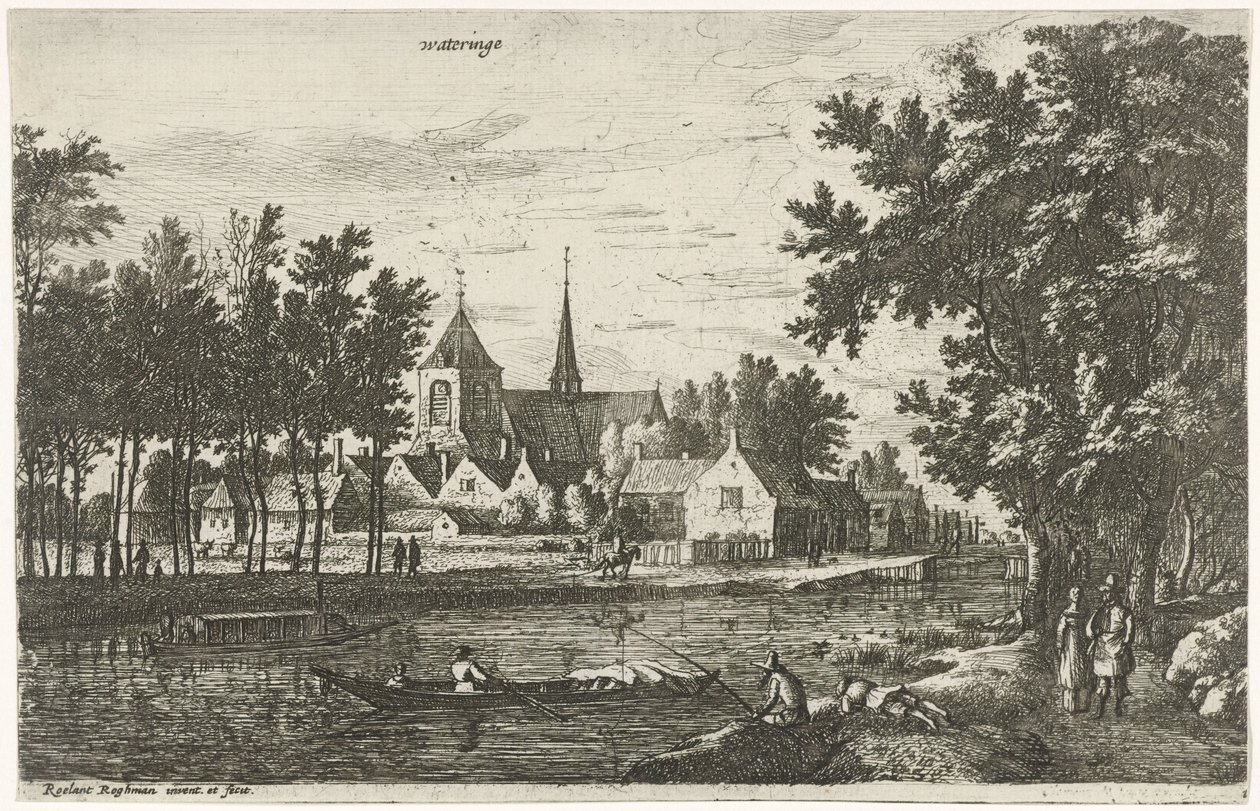 View of Wateringen by Roelant Roghman