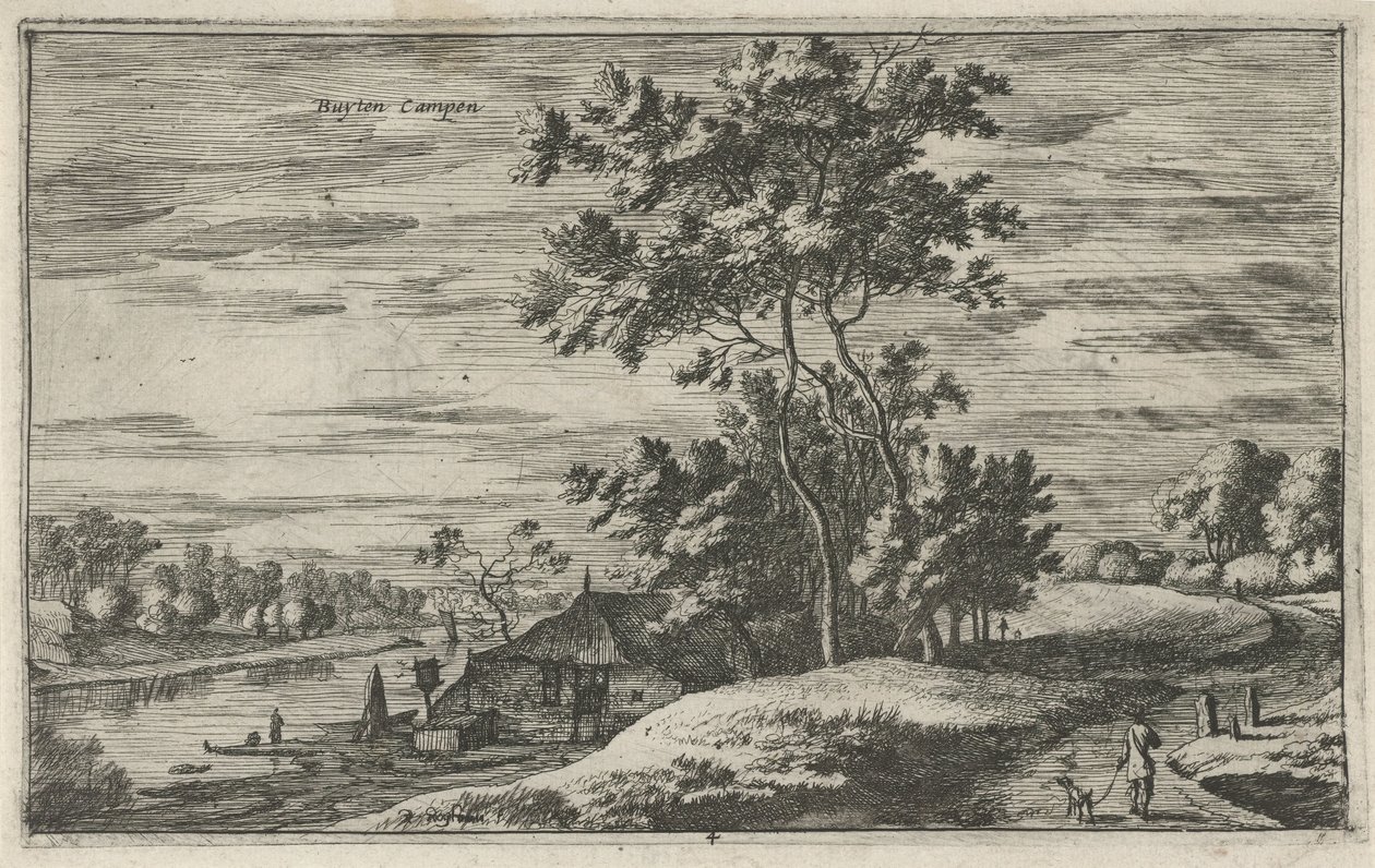View of the IJssel at Kampen by Roelant Roghman