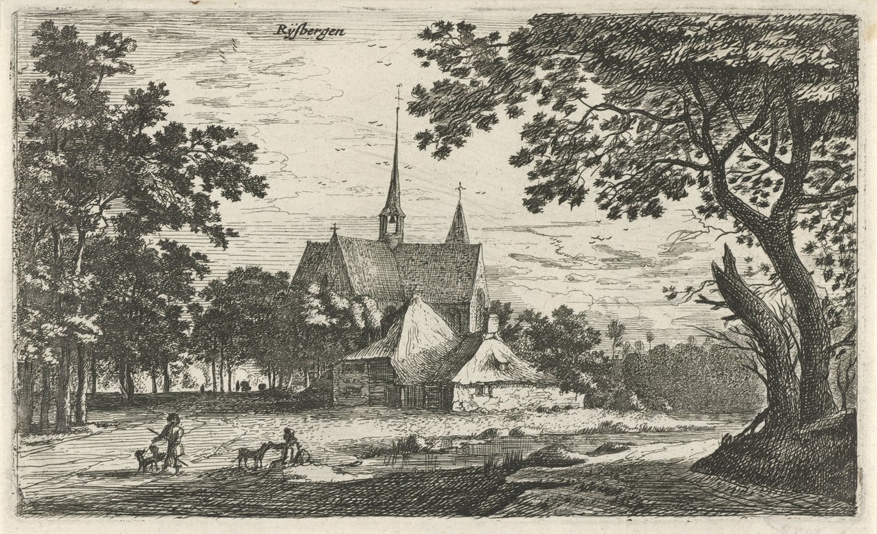 View of the Saint Willibrord Church in Klein-Zundert Village Views in the Northern Netherlands (series title) by Roelant Roghman