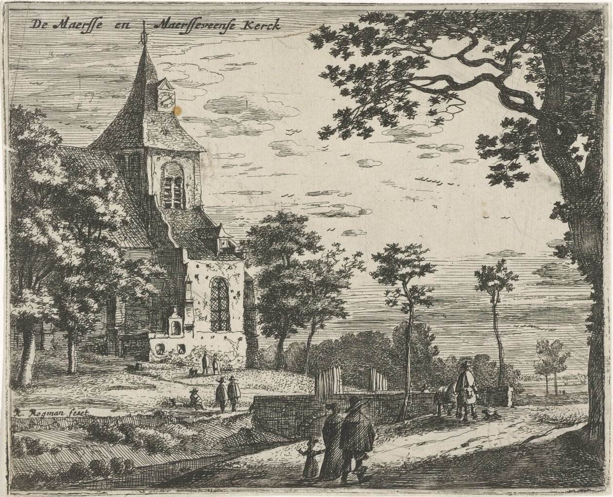 Church of Maarsseveen by Roelant Roghman