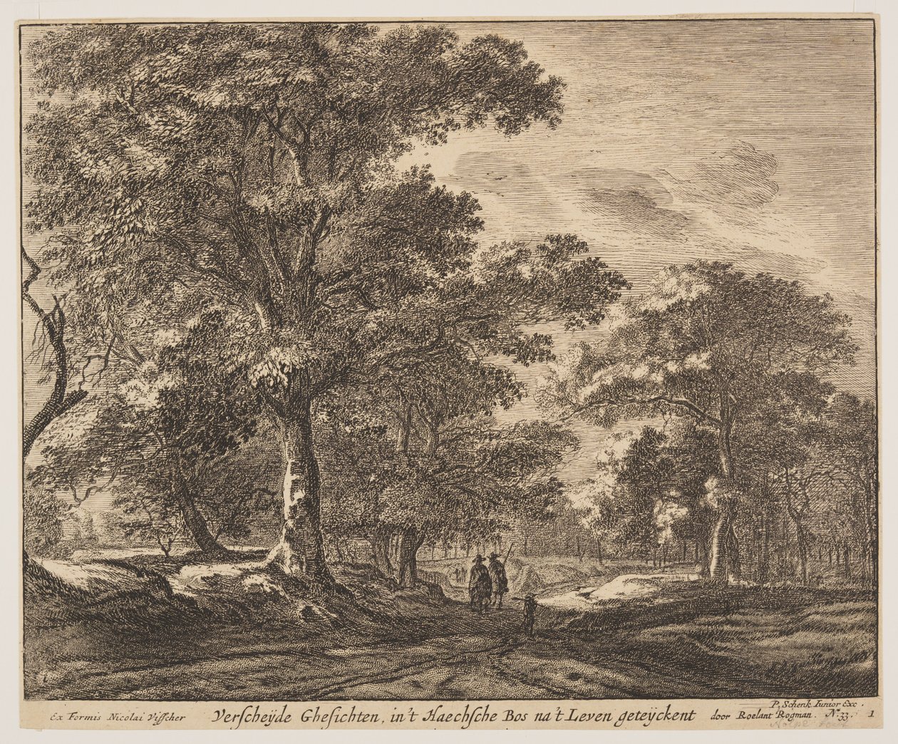 Plate 1, from Six Views in the Wood of The Hague by Roelant Roghman