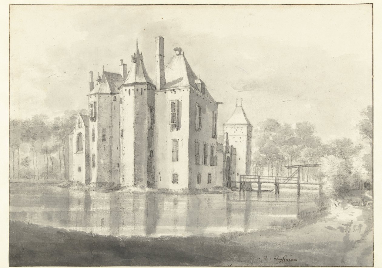 View of Huis Moersbergen, Seen from the North-east by Roelant Roghman