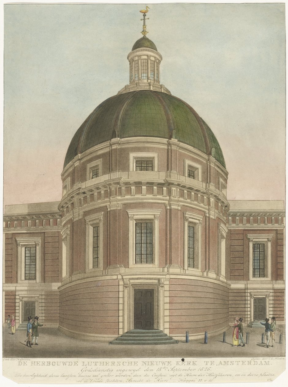 Rebuilt New Lutheran Church in Amsterdam by Roelof van der Meulen