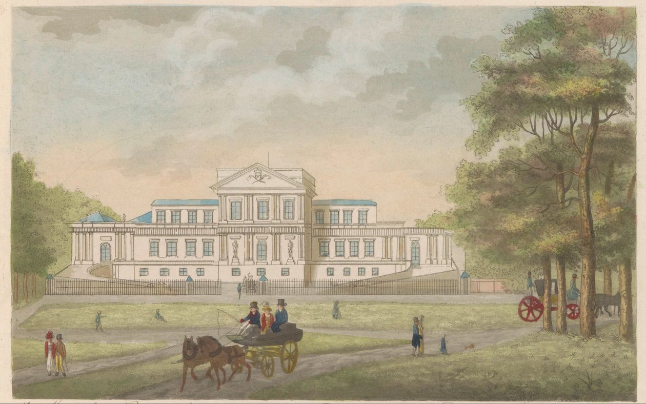 Pavilion Welgelegen in Haarlem, ca. 1825 by Roelof van der Meulen