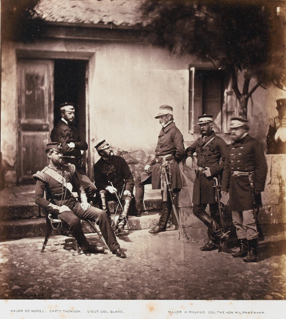 Major-General James Bucknall Bucknall Estcourt and Staff, from an album of 52 photographs associated with the Crimean War, 1855 by Roger Fenton