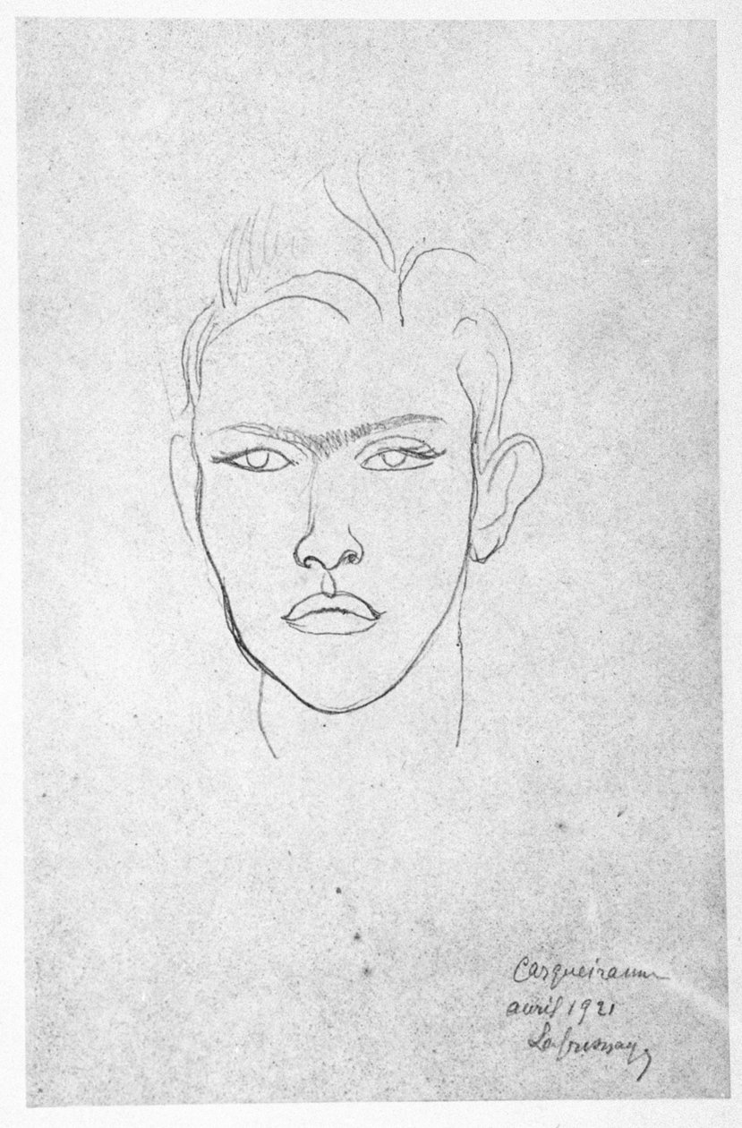 Raymond Radiguet, 1921 by Roger de La Fresnaye
