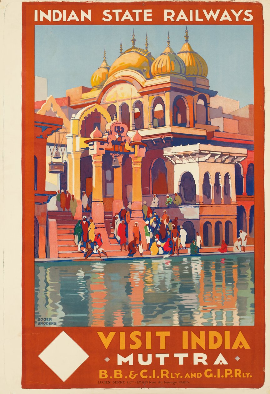 Visit India, Muttra by Roger Broders