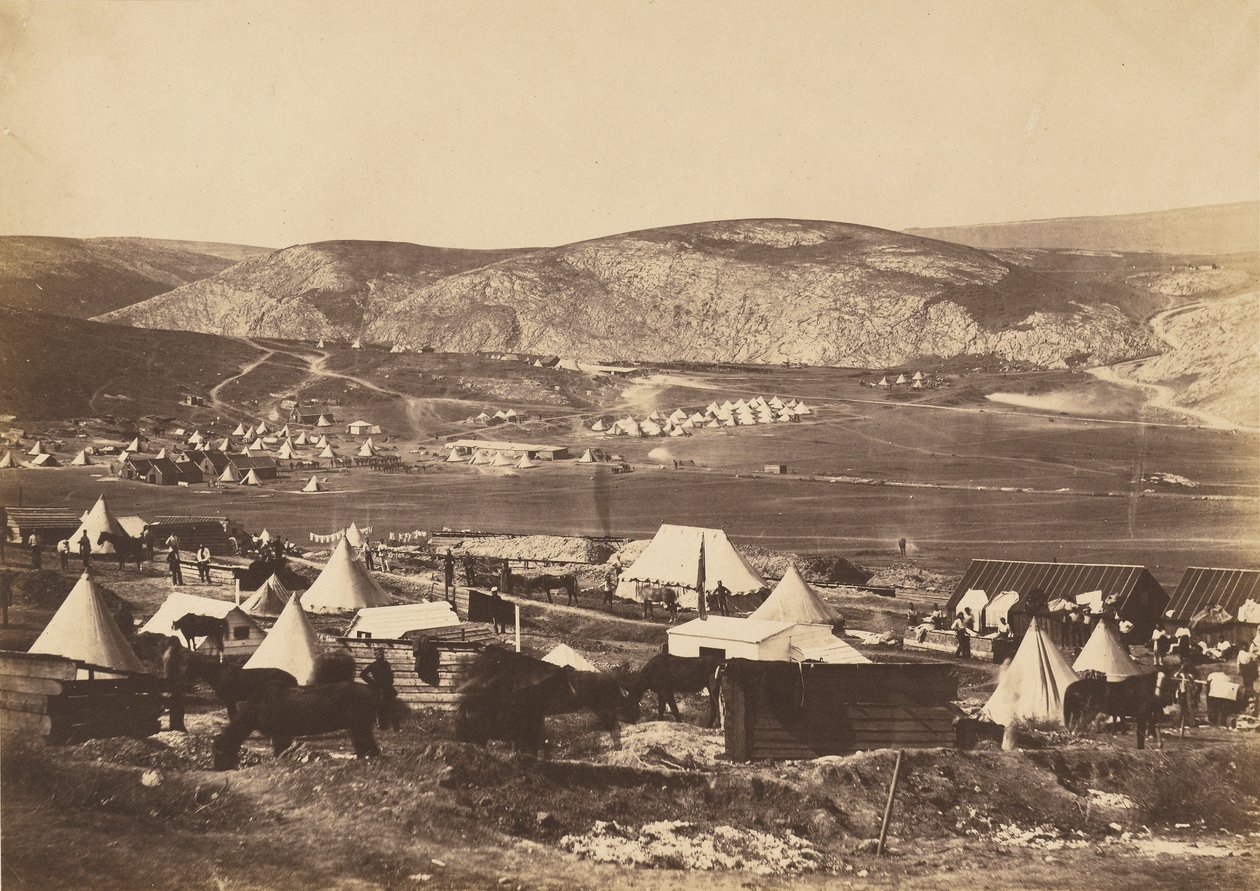Camp of the 5th Dragoon Guards by Roger Fenton