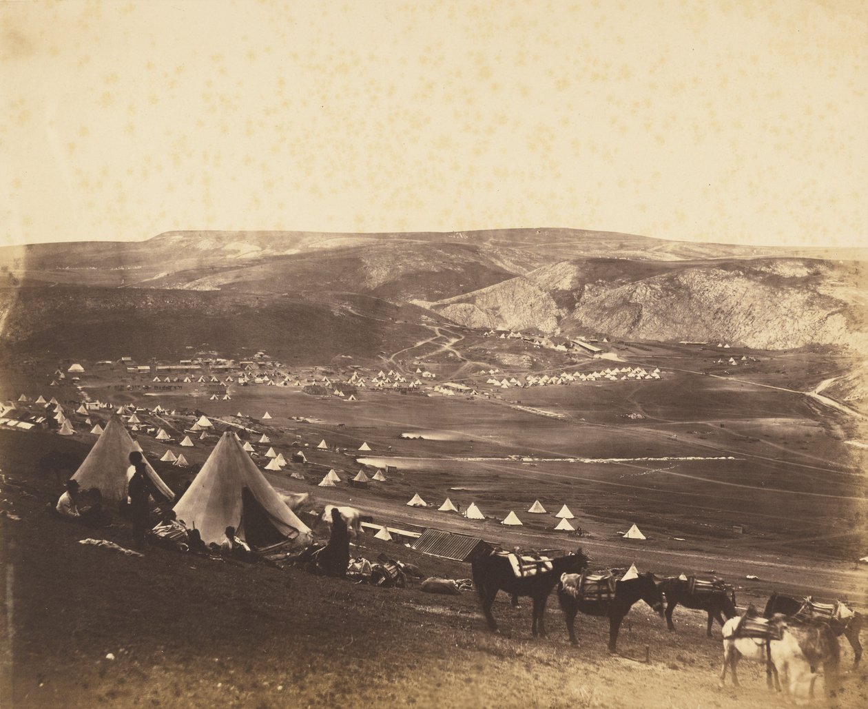 Cavalry Camp, Balaklava by Roger Fenton