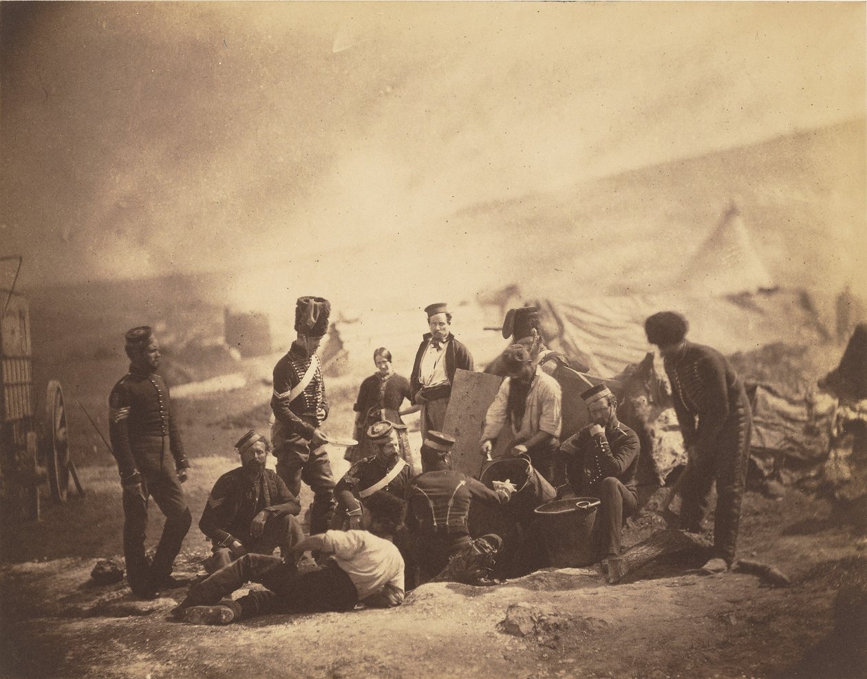 Cooking House of the 8th Hussars by Roger Fenton