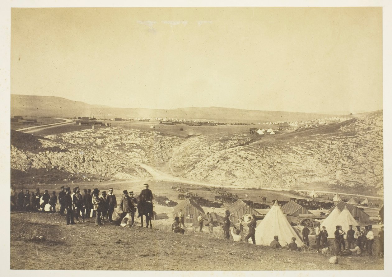 Encampment of Horse Artillery by Roger Fenton
