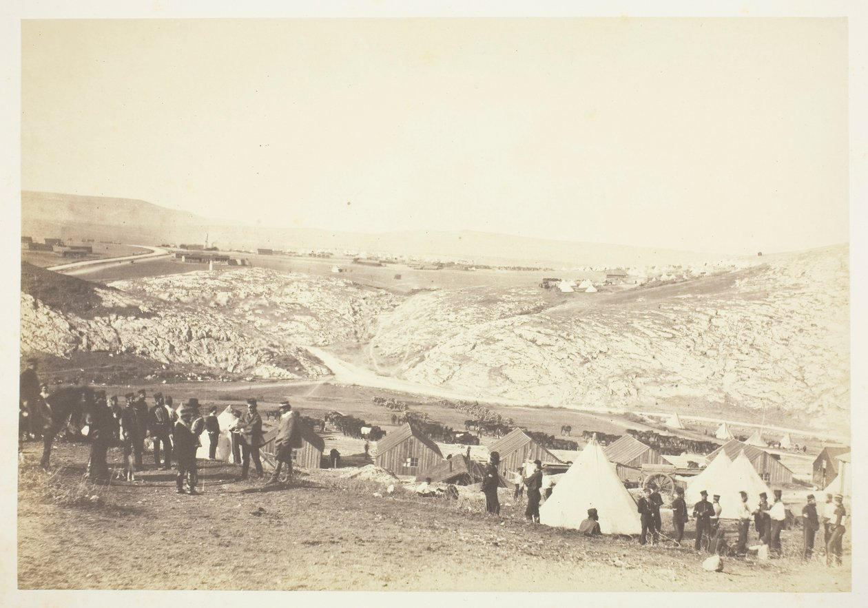 Encampment of Horse Artillery, 1855 by Roger Fenton