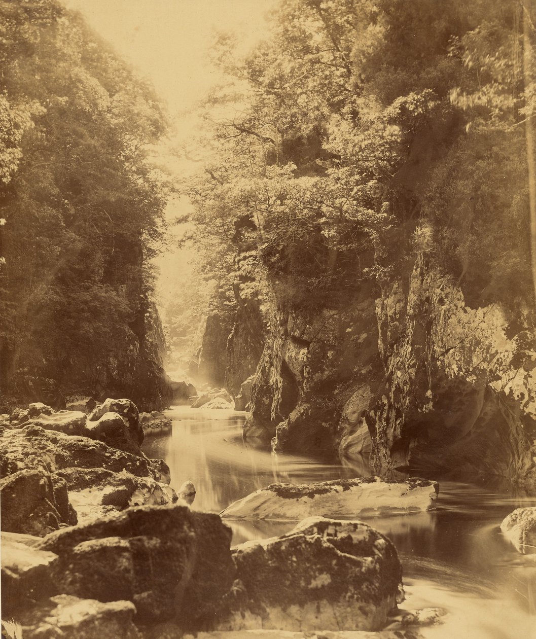 Foss Nevin, on the Conway (Wales) by Roger Fenton