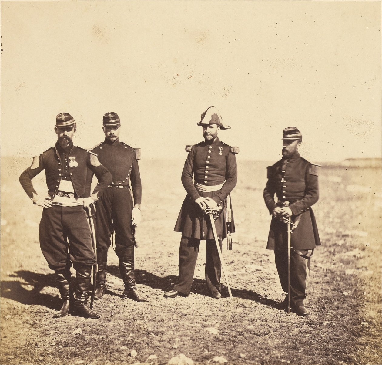 General Bennet and Officers of his Staff by Roger Fenton