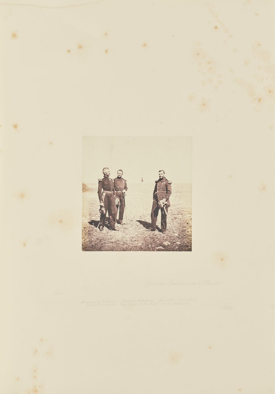 General Labousiniere and General Bevret by Roger Fenton