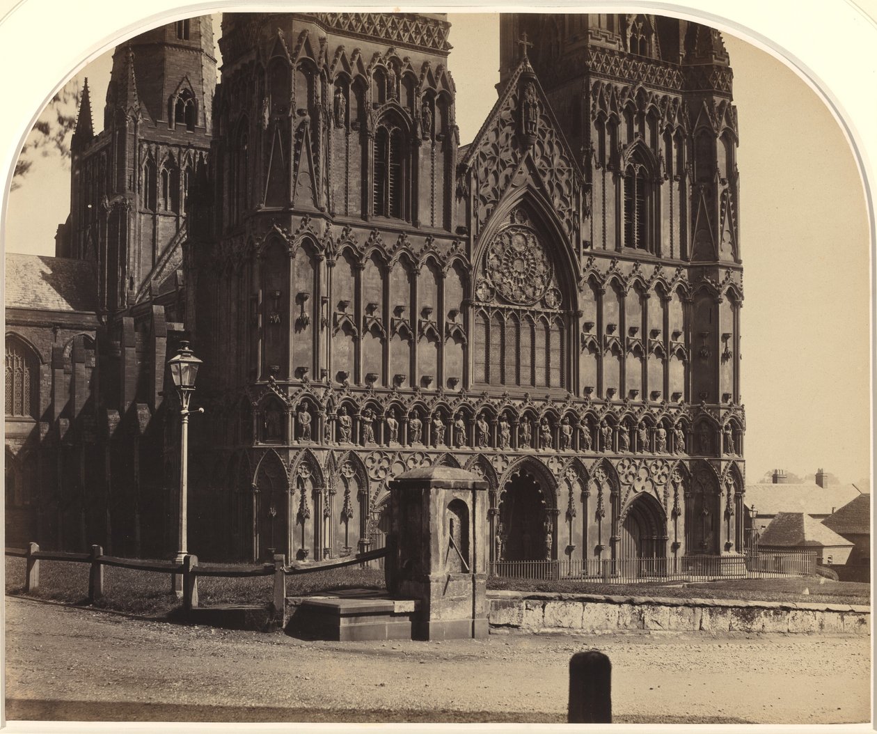Lichfield Cathedral from the North-West, 1858 by Roger Fenton