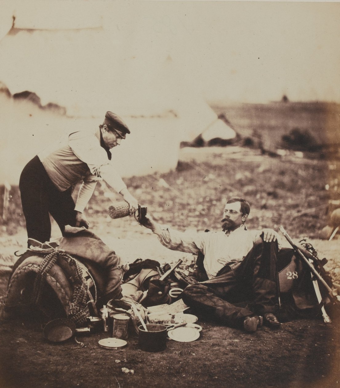 Lieutenant-Colonel Edmund Hallewell, 28th (The North Gloucestershire) Regiment of Foot, from an Album of 52 Photographs Associated with the Crimean War by Roger Fenton