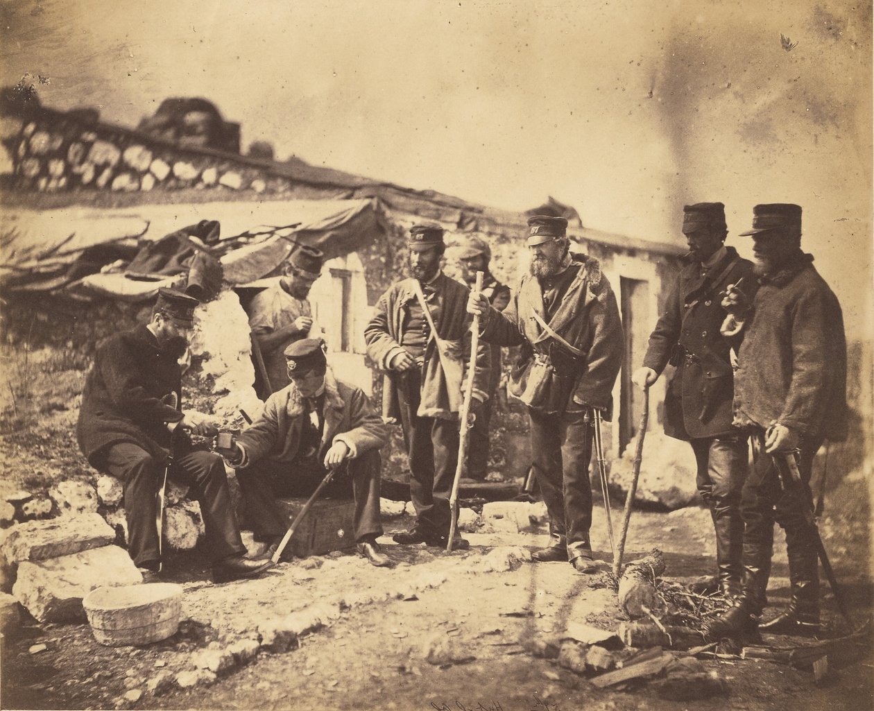 Lt. Col. Shadforth & Officers of the 57th by Roger Fenton