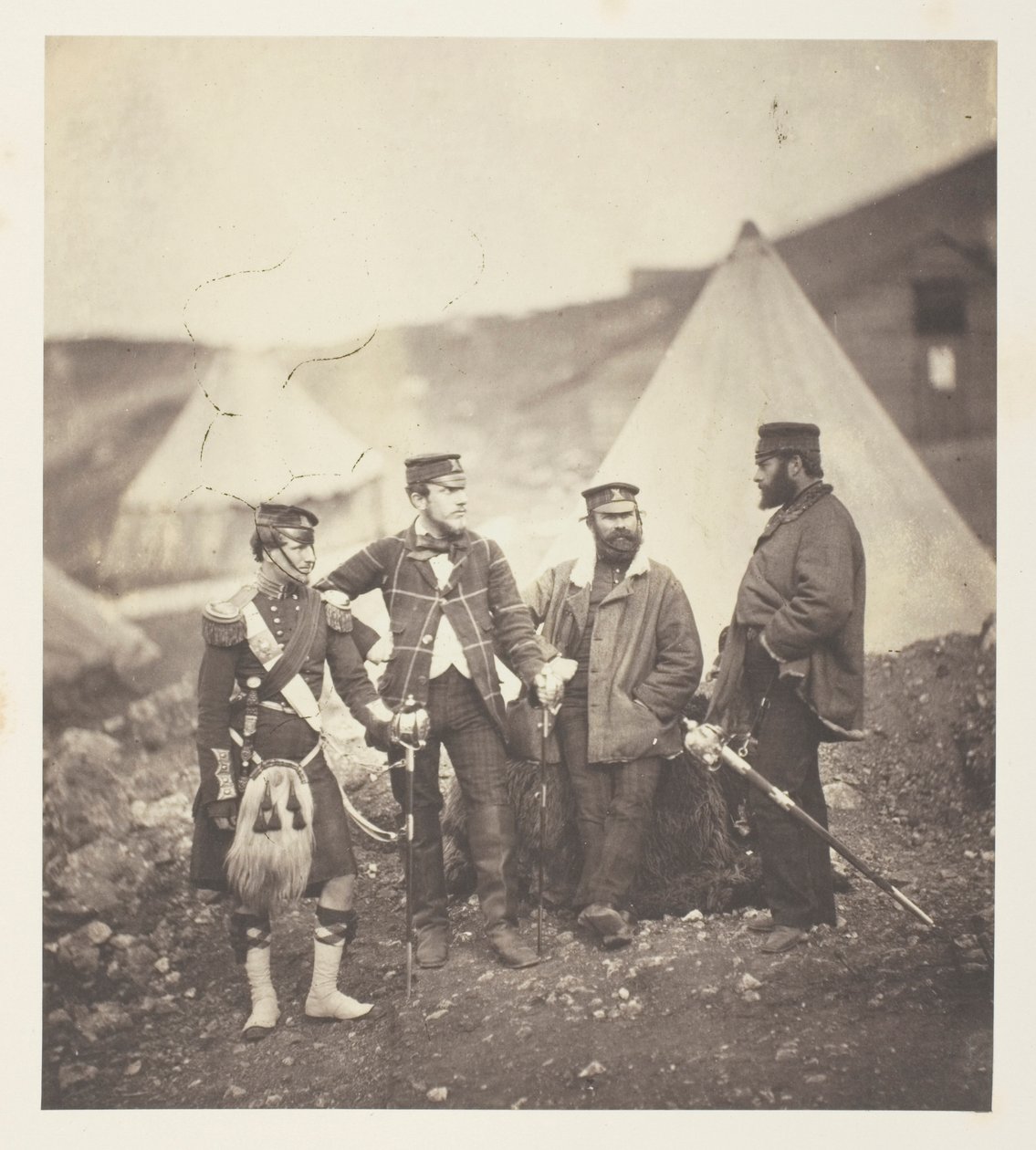Officers of the 42nd Highlanders by Roger Fenton