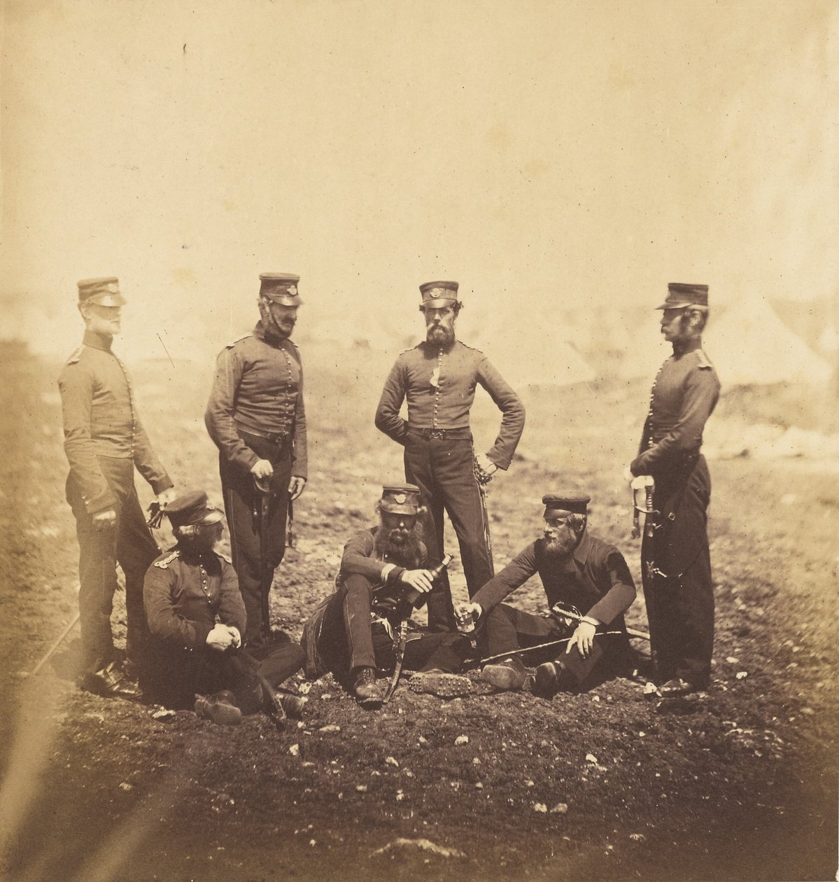 Officers of the 68th Light Infantry by Roger Fenton