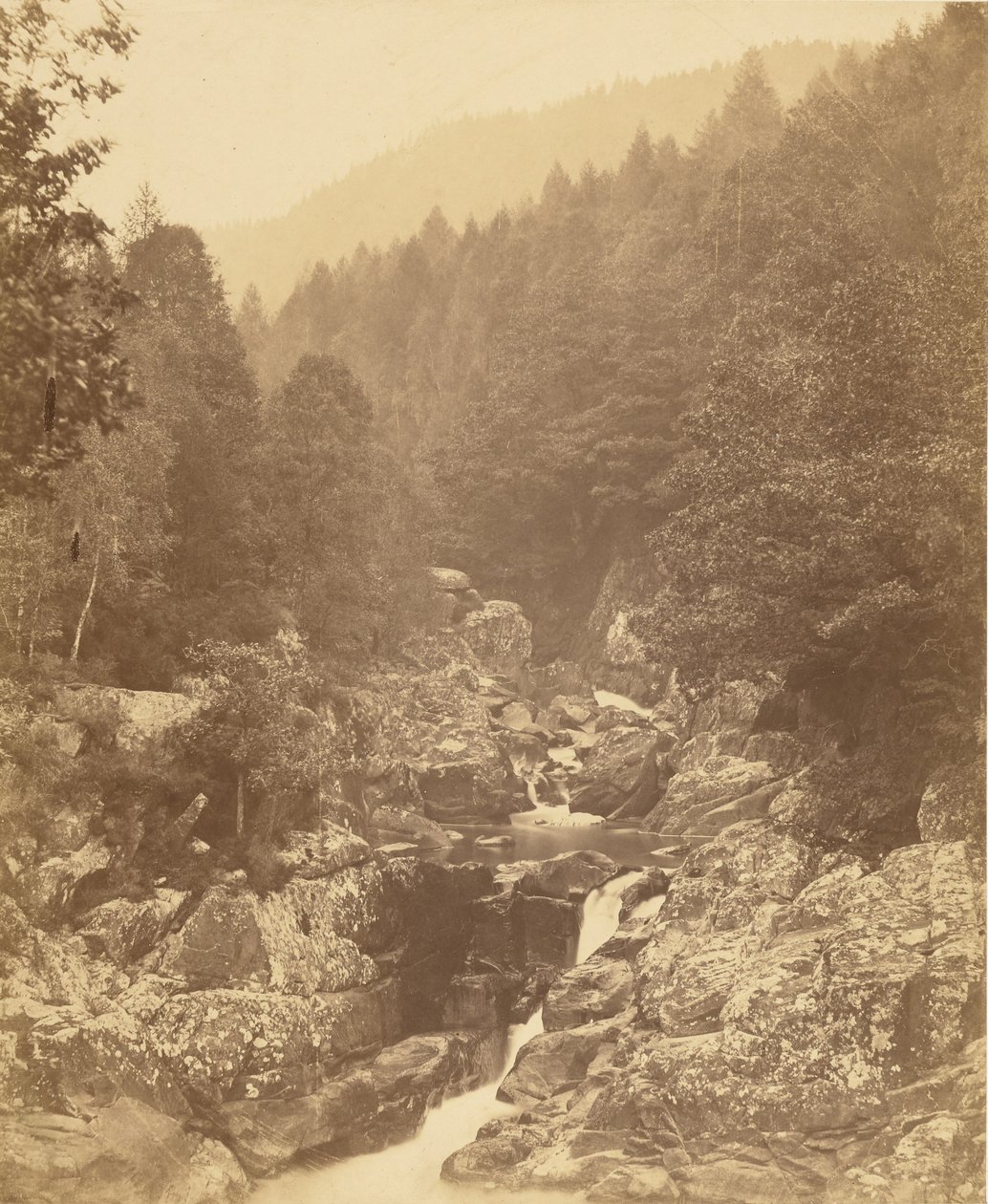 On the Llugury, Below the Swallow Falls by Roger Fenton