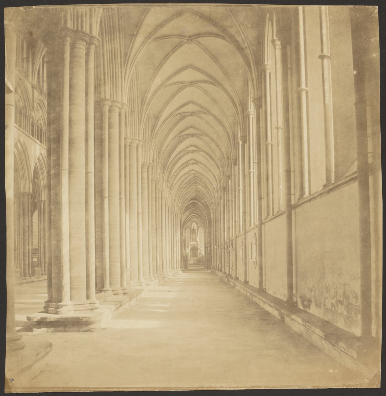 Salisbury Cathedral South Aisle by Roger Fenton