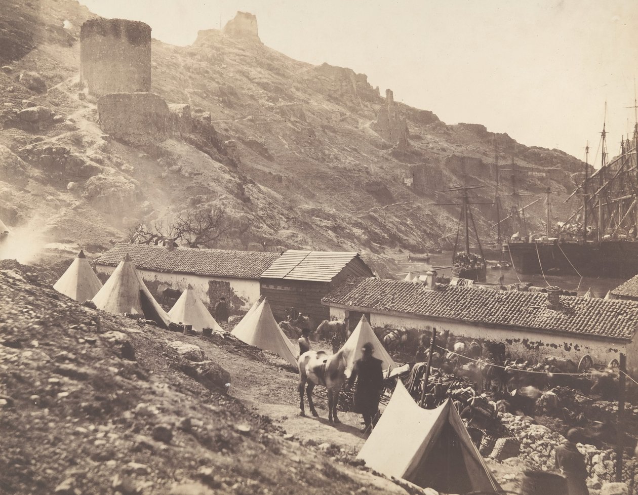 The Genoese Castle, Balaklava, 1855 by Roger Fenton