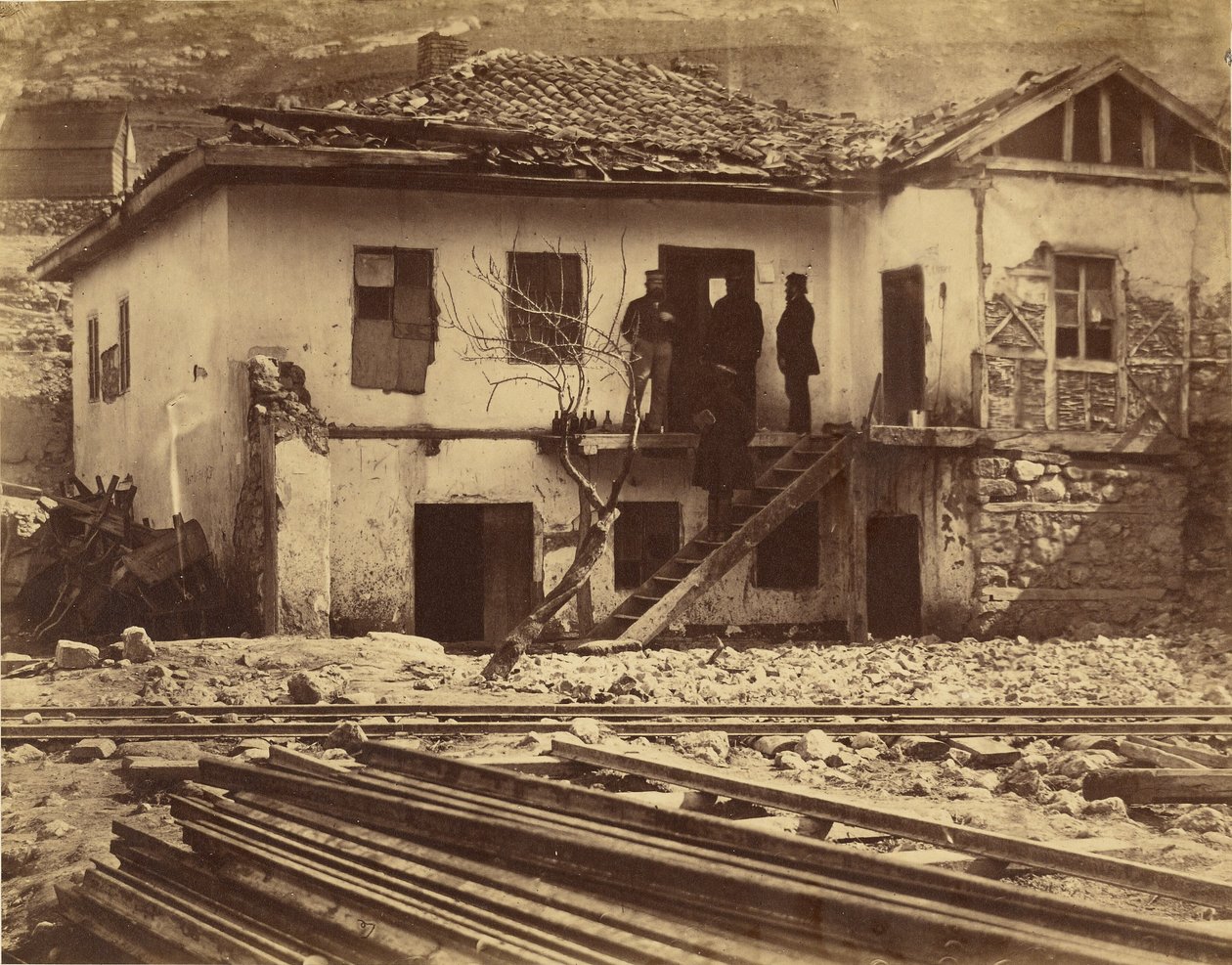 The Old Post Office, Balaklava by Roger Fenton