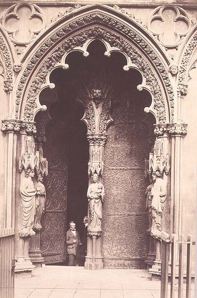 The West Porch, Litchfield Cathedral by Roger Fenton