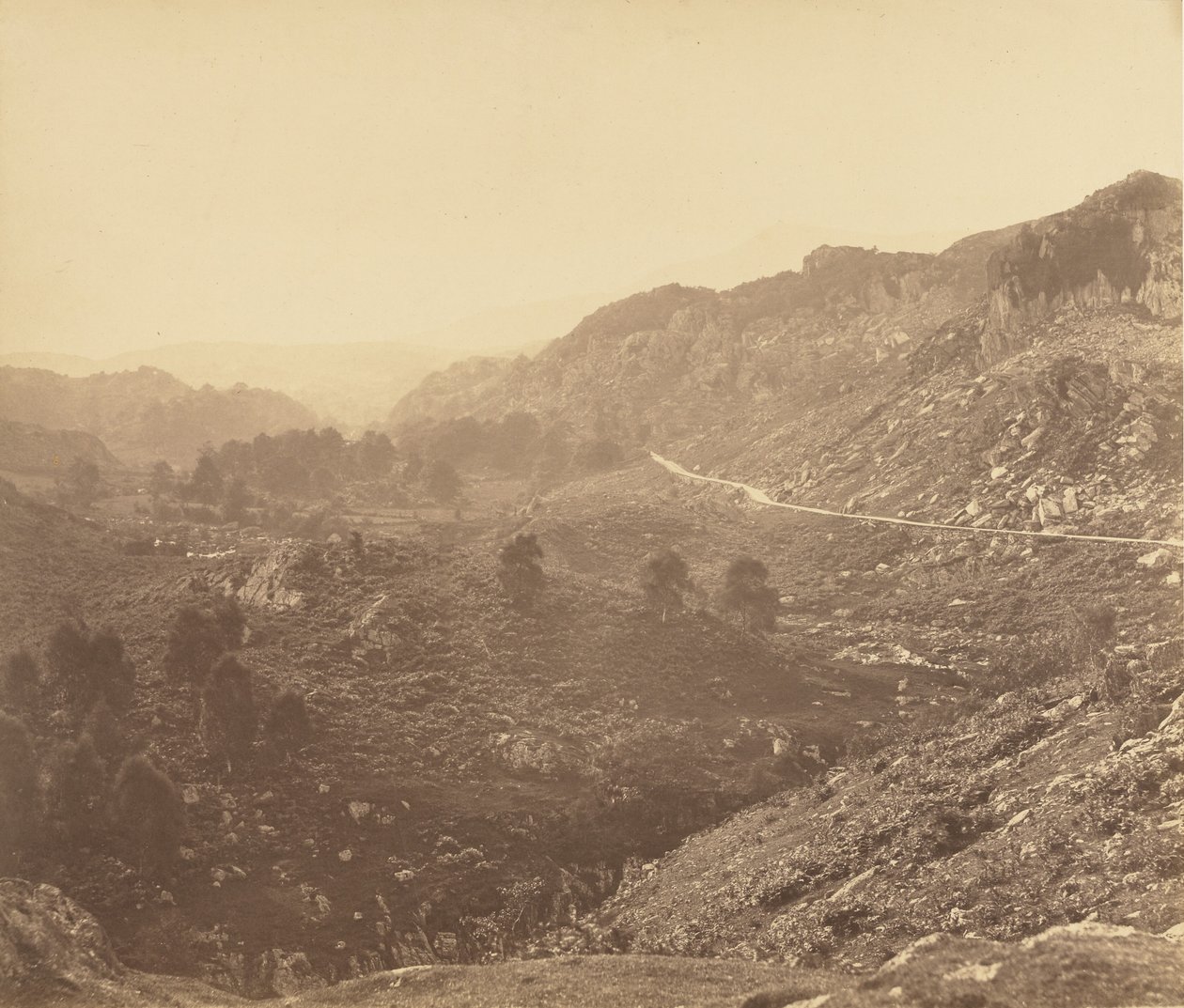 View in Dolwyddellan: Afternoon by Roger Fenton