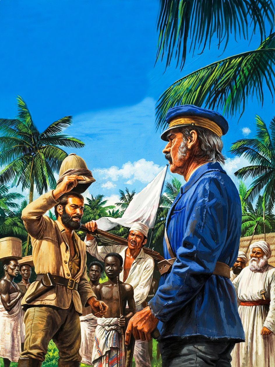 Henry Stanley Greets David Livingstone by Roger Payne