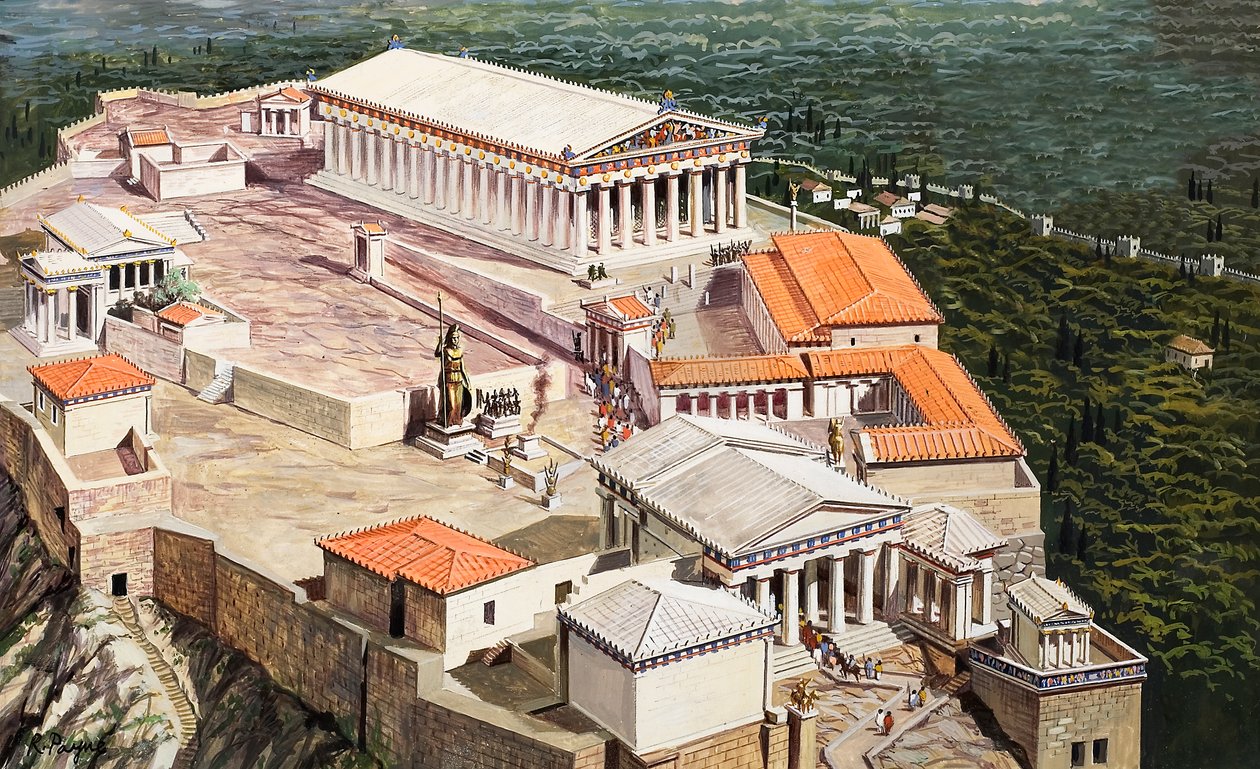 The Acropolis and the Parthenon by Roger Payne