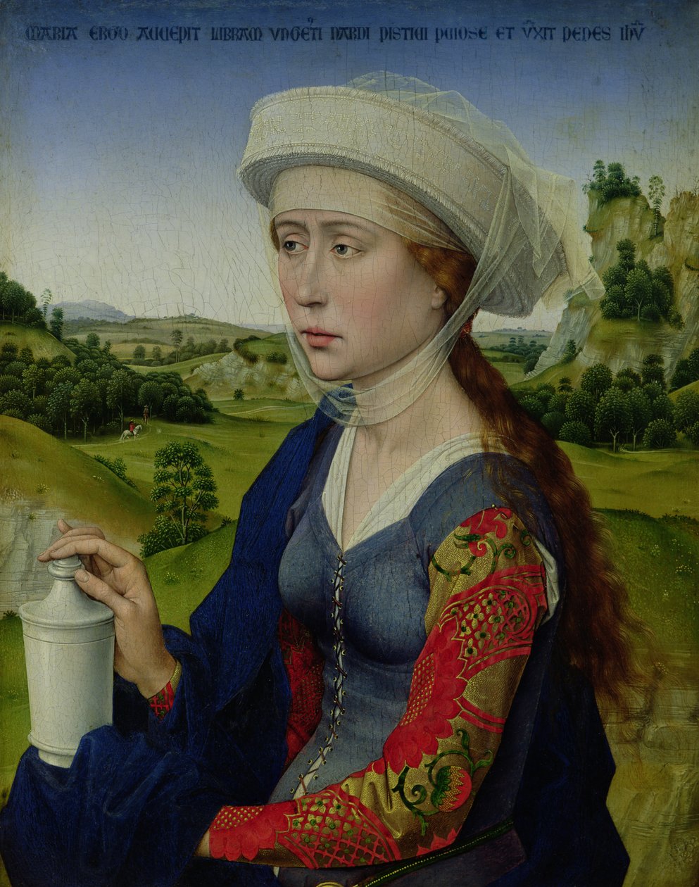 Mary Magdalene, from the Right Hand Panel of Triptych of the Braque Family by Rogier van der Weyden