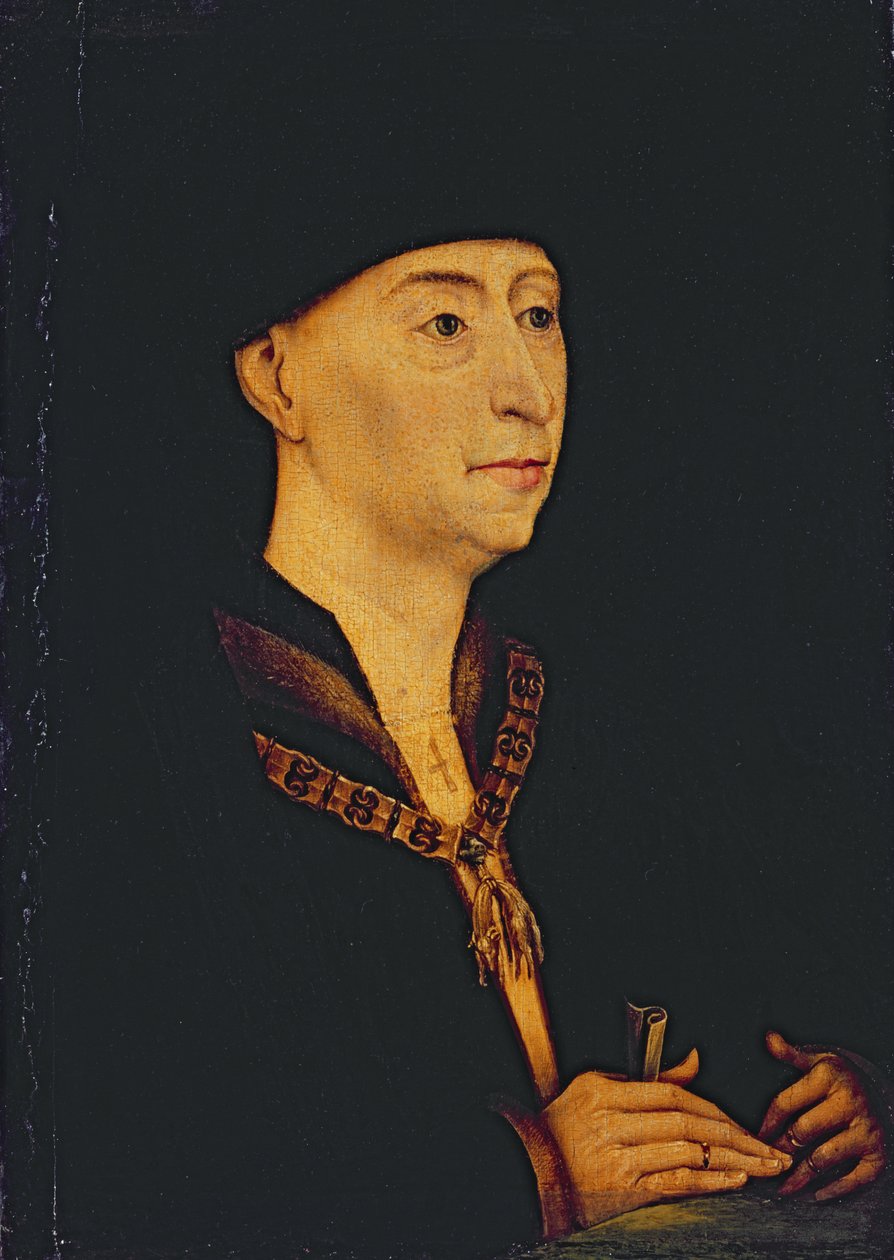 Philip the Good (1396-1467) Duke of Burgundy (1419-67) by Rogier van der (after) Weyden