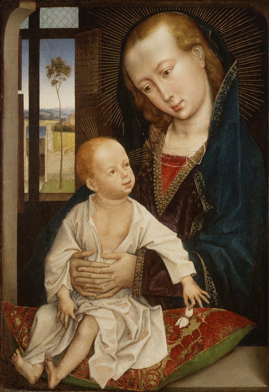 Virgin and Child by Rogier van der (follower of) Weyden