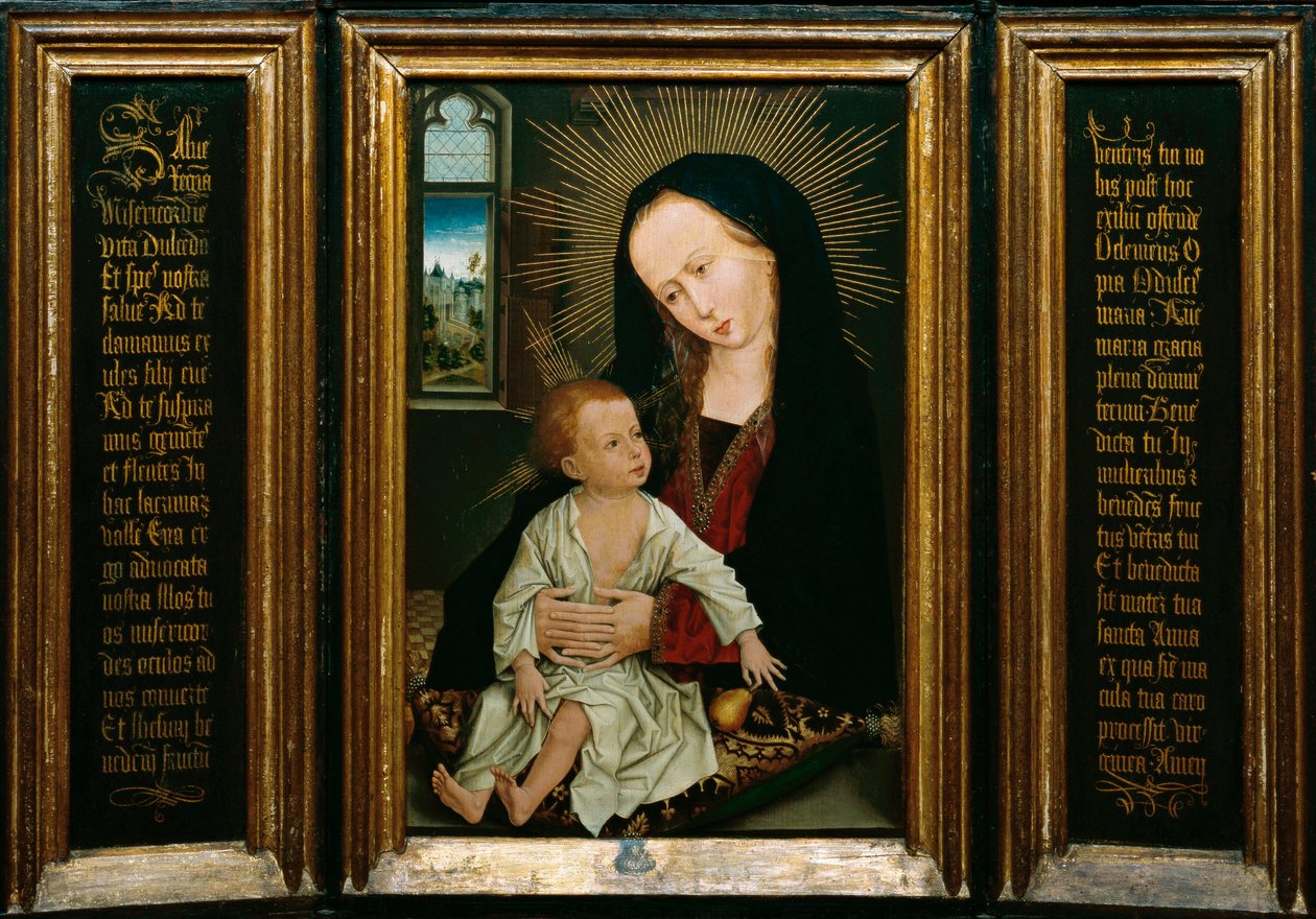 Salve Regina, Representation of the Virgin and Child Holding a Pear by Rogier van der Weyden