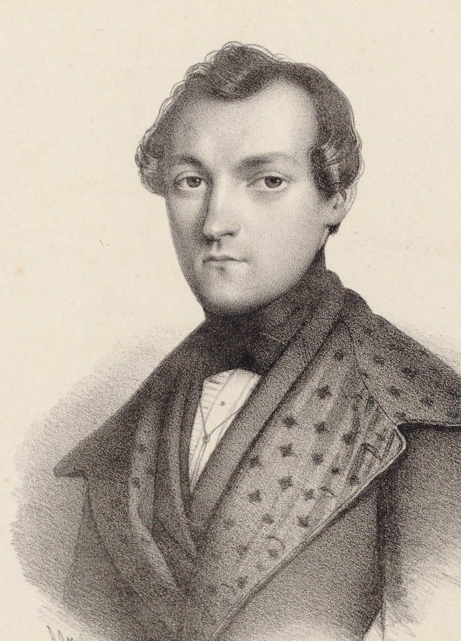 Portrait of the Pianist and Composer Antoine de Kontski by Romain Cazes