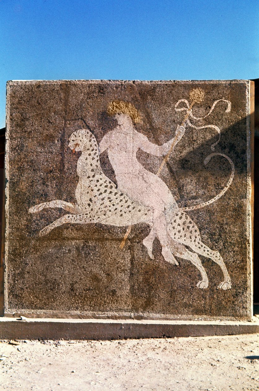 Bacchus Riding a Leopard, 1st-2nd Century AD by Roman