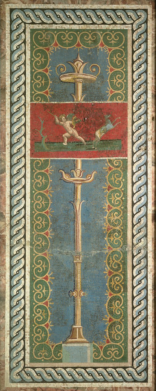 Candelabra with ornamental motif by Roman