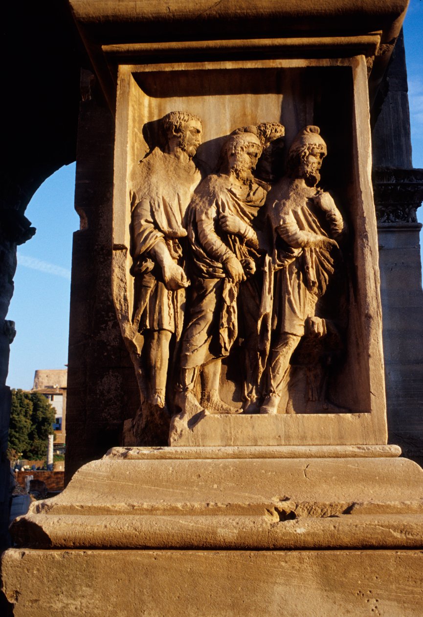 Captives from the Column Base of the Triumphal Arch of Septimius Severus, Dedicated in 203 AD by Roman