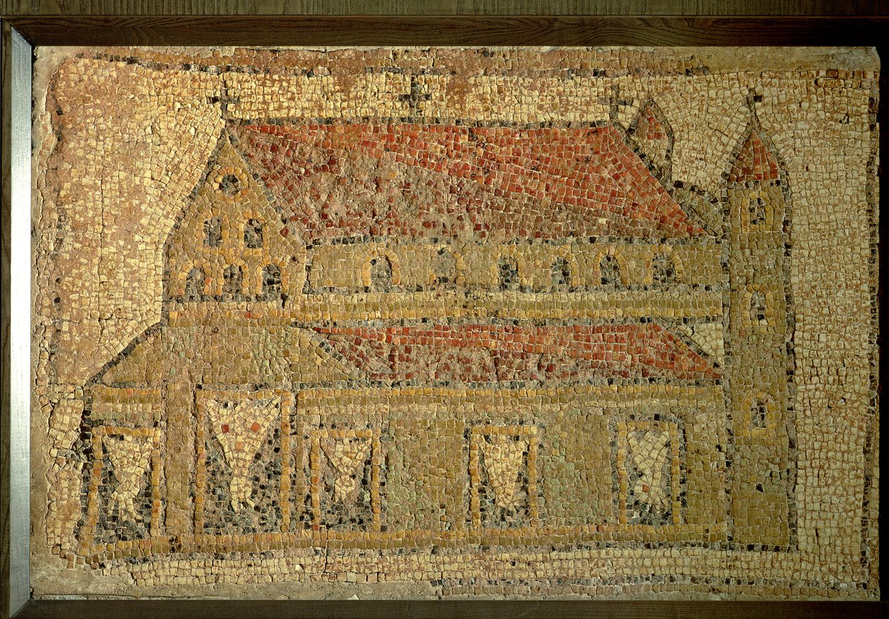 Christian Basilica, Mosaic Pavement, Roman Period, 2nd Half of 5th Century AD by Roman