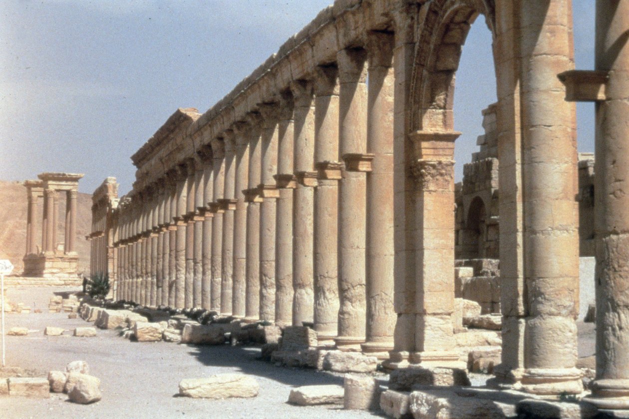 Colonnaded Street, the Main Axis of the City, Built in the 2nd Century