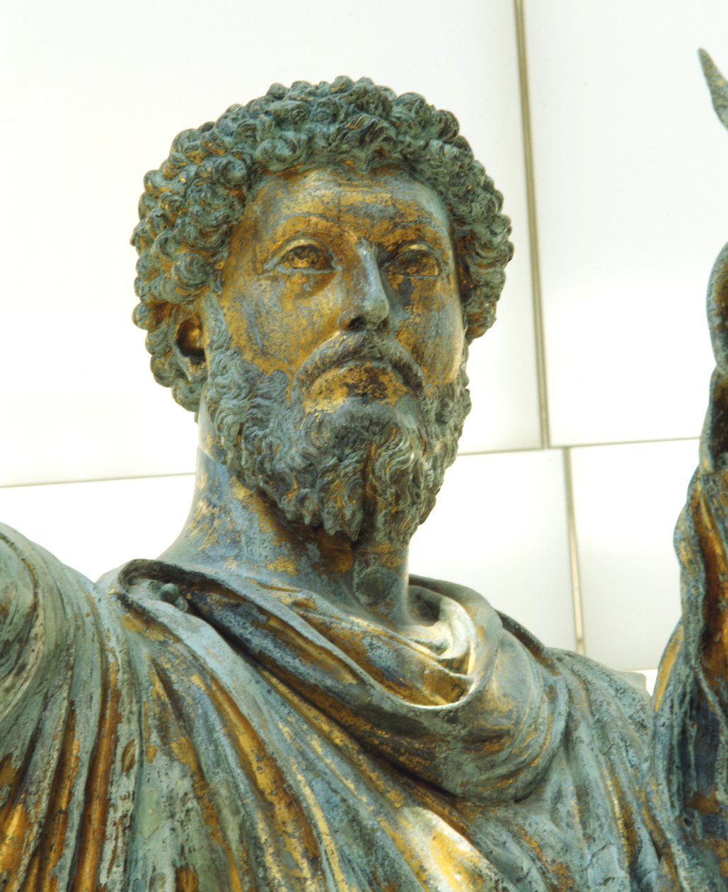 Detail from the Equestrian Statue of Marcus Aurelius by Roman
