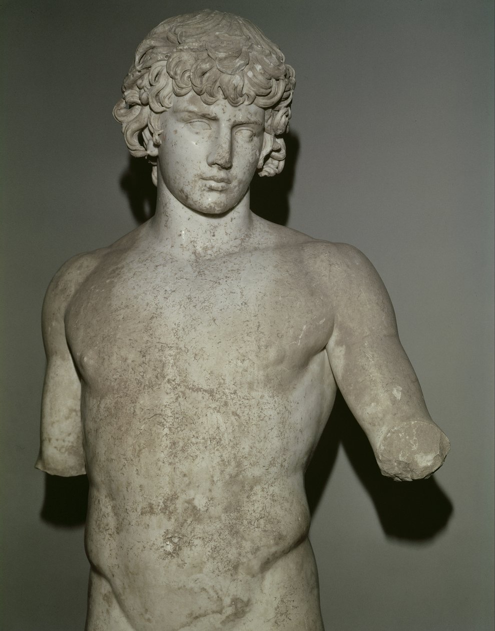 Figure of Antinous, after 130 AD (detail) by Roman